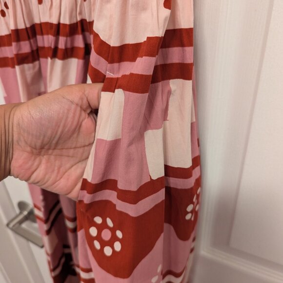 Madewell Theo Sleeveless Midi Dress in Geodaisy Batik - Picture 10 of 10